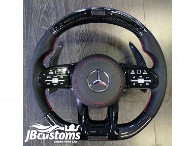 Volante Mercedes AMG (2019-2020) Fibra de Carbono Pantalla LED