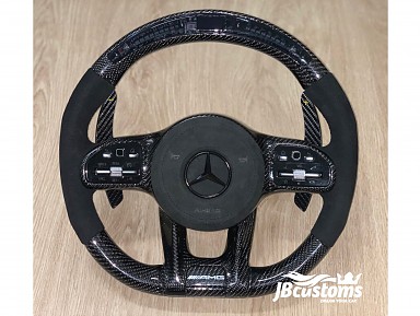 Volante Mercedes AMG (2019-2020) Full Fibra de Carbono Pantalla LED