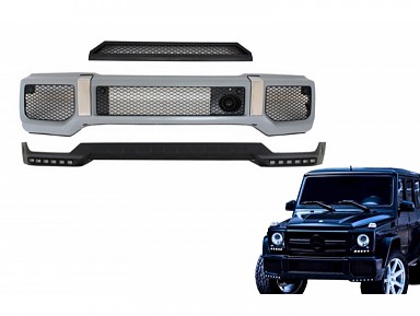 Front Bumper with LED Extension Mercedes-Benz G65 AMG W463 (2018+)