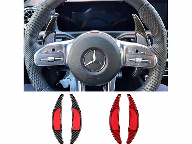 Carbon Fiber Shift Paddle Extensions for Mercedes-Benz Steering Wheel (2015-2020)