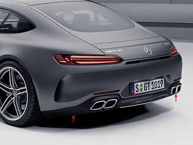 Difusor Original Mercedes AMG GTc Facelift (2018+) Cromado