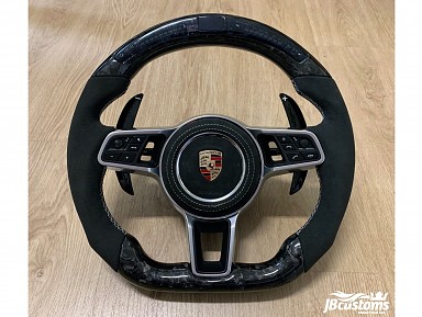 Porsche Forged Carbon Fiber / Alcantara / LED Steering Wheel (2011-2020)