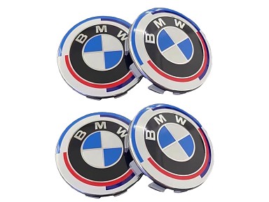 Juego de Tapa Bujes BMW M Sport 50th aniversario de 56mm