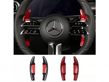 Carbon Fiber Shift Paddle Extensions for Mercedes-Benz Steering Wheel (2021+)