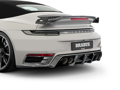 BRABUS Original Carbon Fiber Rear Diffuser Porsche 911 Turbo S 992 (2019-2022)