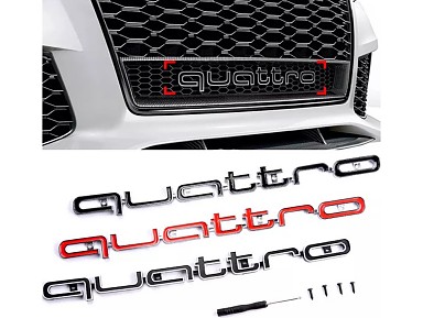 Insignia QUATTRO para Parrilla Delantera Audi RS