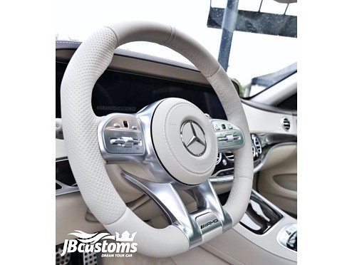Steering wheel Mercedes-AMG (2019-2020) White Porcelain