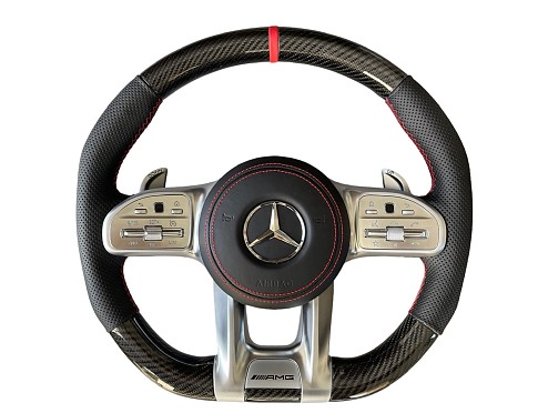 Steering wheel Mercedes AMG (2019-2020) Carbon Fiber