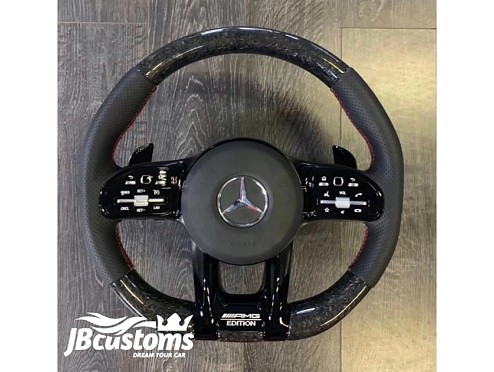 Steering Wheel Mercedes AMG (2019-2020) Forged Carbon Fiber