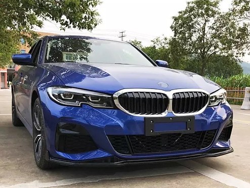 Front lip (Gloss Black) for BMW 3 Series (G20) (2018+)