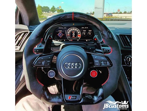Audi R8 Matte Forged Carbon Fiber Steering Wheel