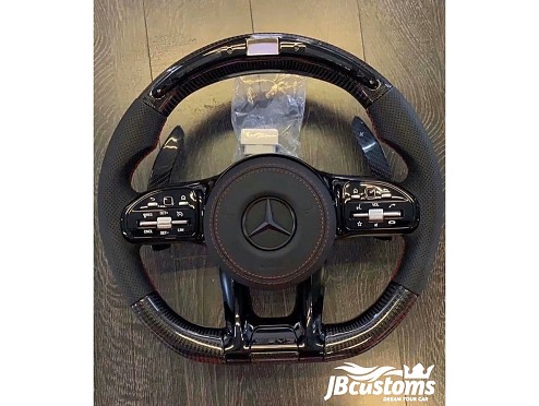 Mercedes AMG (2019-2020) Carbon Fiber Steering Wheel and LED Screen
