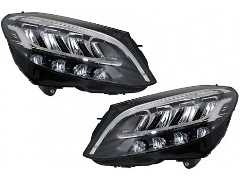 Full LED Headlights Mercedes C-Class W205 Facelift (2019-2020)
