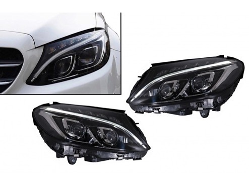 Full LED Headlights Mercedes-Benz C-Class Sedan W205 (2015-2018)