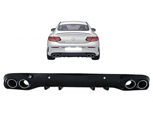 Rear Diffuser Mercedes C43 AMG Coupe Facelift W205 (2018-2020)