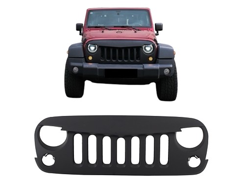 Angry Bird Matte Black Front Grill Jeep Wrangler JK (2007-2017)