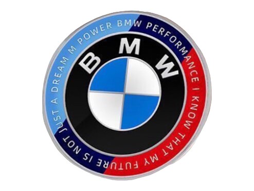 Bonnet emblem BMW M Sport 50th anniversary 82mm