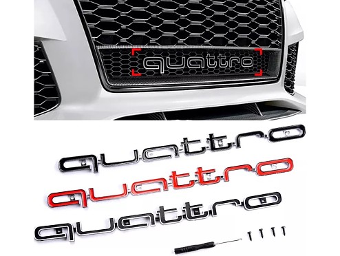 QUATTRO Badge for Audi RS Front Grille