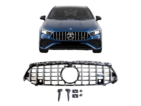 Panamericana Front Grill Mercedes-Benz A35 AMG Hatchback W177 Facelift (2023+)
