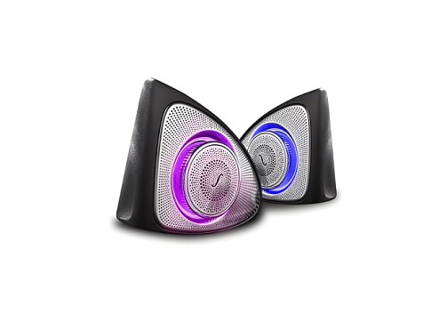 64 Color RGB LED 3D Rotating Tweeter Speakers Mercedes-Benz GLC SUV X253 Facelift (2019-2022)