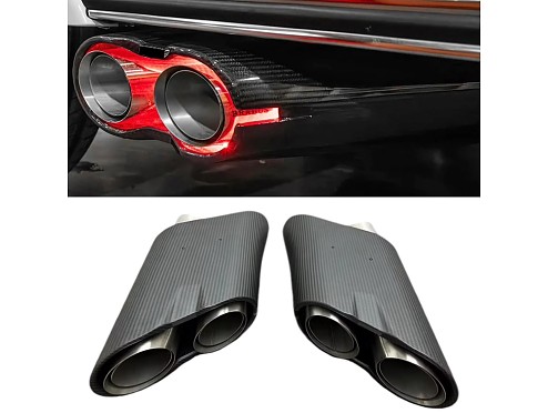 Carbon Fiber Exhaust Tips Mercedes-AMG G63 B-Look W463A / W464 Facelift (2018-2023)