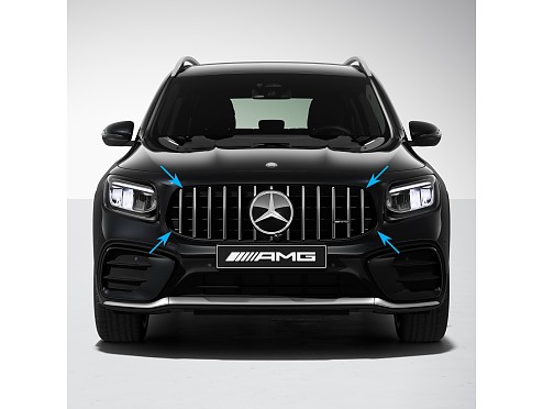 Parrilla Delantera Panamericana Cromada Original Mercedes-AMG GLB 35 SUV X247 Facelift (2023-2025)