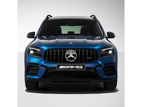 Original Panamericana Glossy Black Front Grill Mercedes-AMG GLB 35 SUV X247 Facelift (2023-2025)