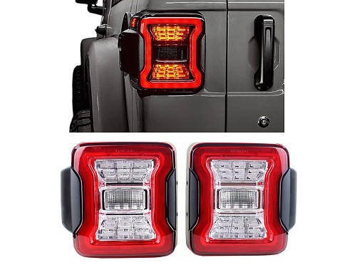 Full LED Taillights Jeep Wrangler JL design for Jeep Wrangler JK (2007-2017)