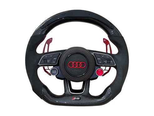 Volante Audi RS modelo (2013-2023) Fibra de Carbono y Piel Alcántara