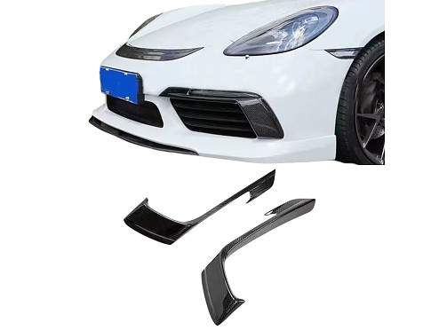 Porsche 718 Cayman 982 (2017-2024 Carbon Fiber Front Aero Flaps (2017-2024)