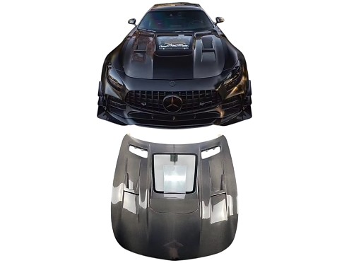 Capó Fibra de Carbono Con Ventana de Metracrilato Mercedes-AMG GT Coupé C190 (2020-2022)