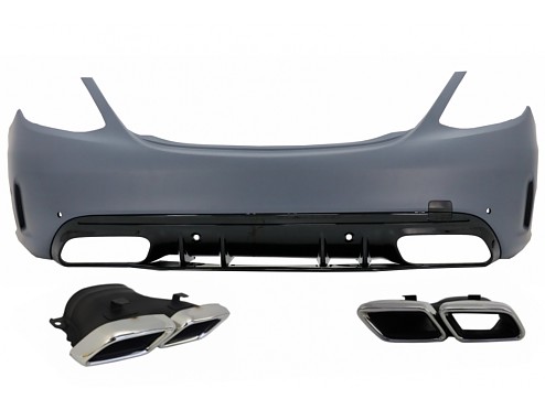 Rear Bumper Mercedes-AMG C63s Sedan W205 Facelift (2019-2020)