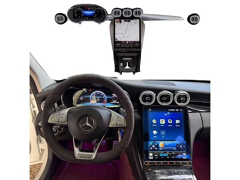 Pantalla Vertical Táctil y Marcador Digital Diseño Clase C W206 para Mercedes-Benz Clase C Sedán W205 (2015-2020)