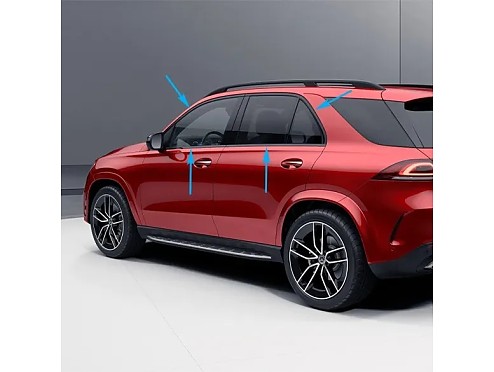 Molduras Originales Puertas Laterales Paquete Noche Mercedes-Benz GLE SUV V167 (2018-2026)