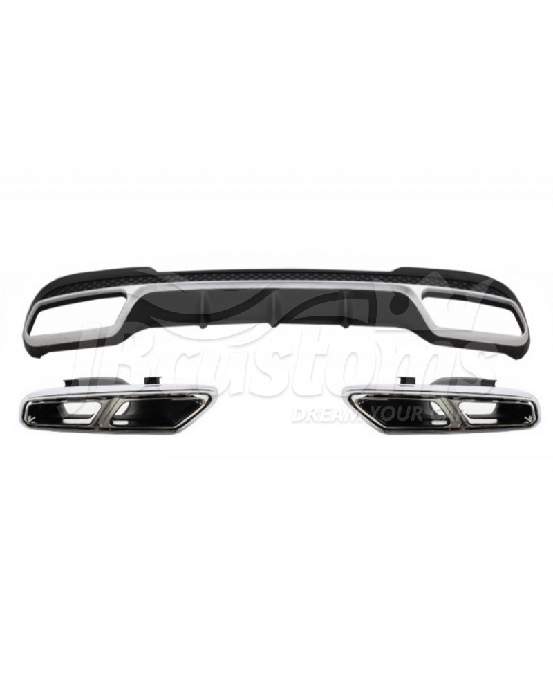 Rear Diffuser E65 AMG Facelift W212 (2014-2016) (AMG Package)