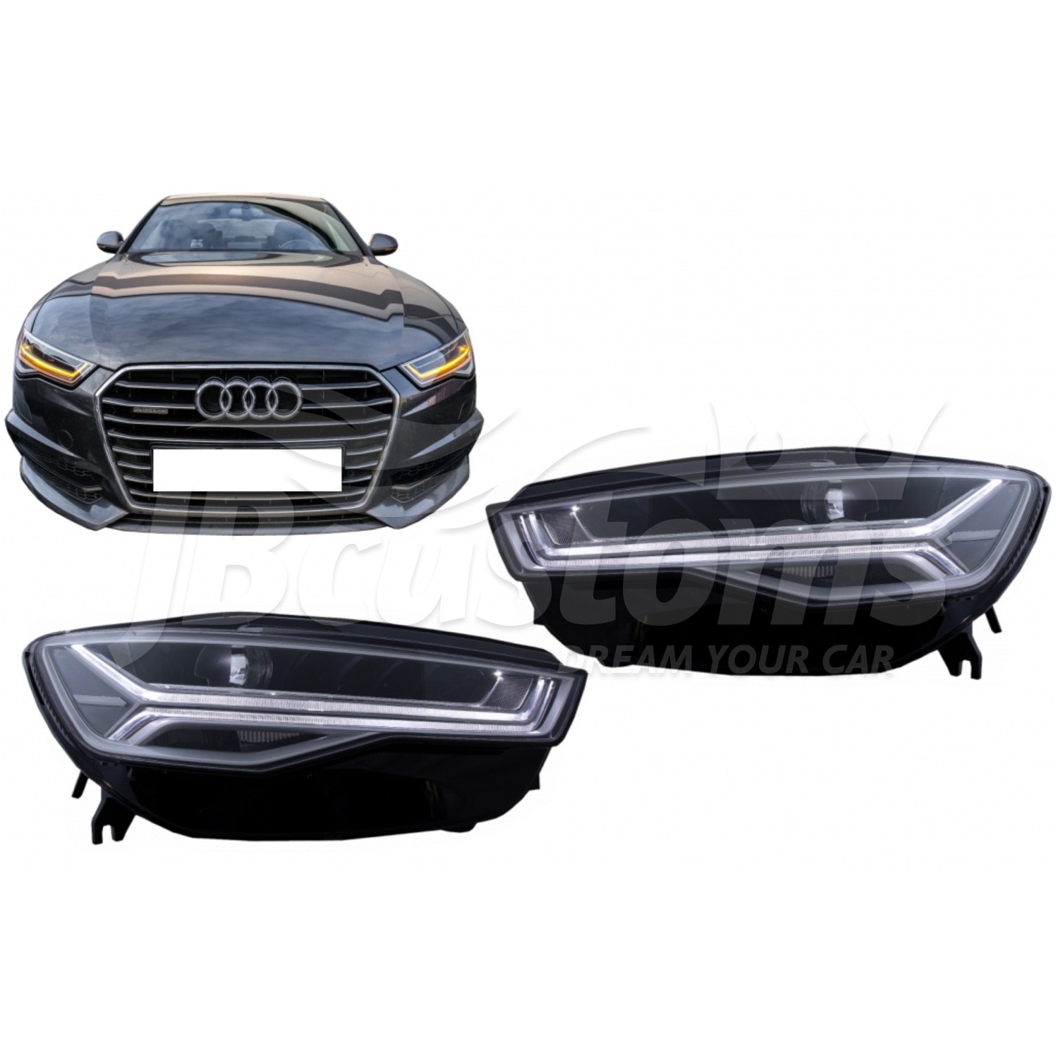 JBCustoms - Full LED Headlights Audi A6 Sedan C7 Avant Facelift (2015-2018)