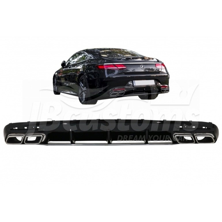 Rear Diffuser Mercedes-Benz S63 AMG Coupe C217 Facelift (2017-2020)