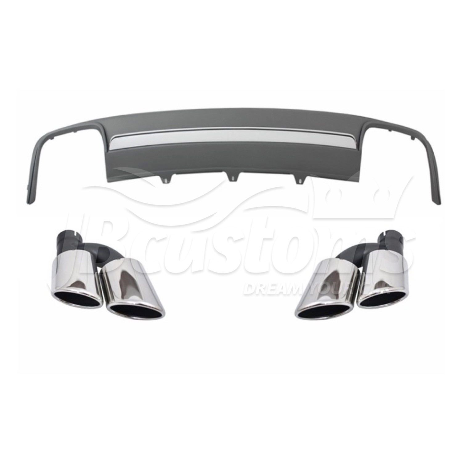 Rear Diffuser Audi S4 B8.5 Facelift (2012-2015) Standard Package