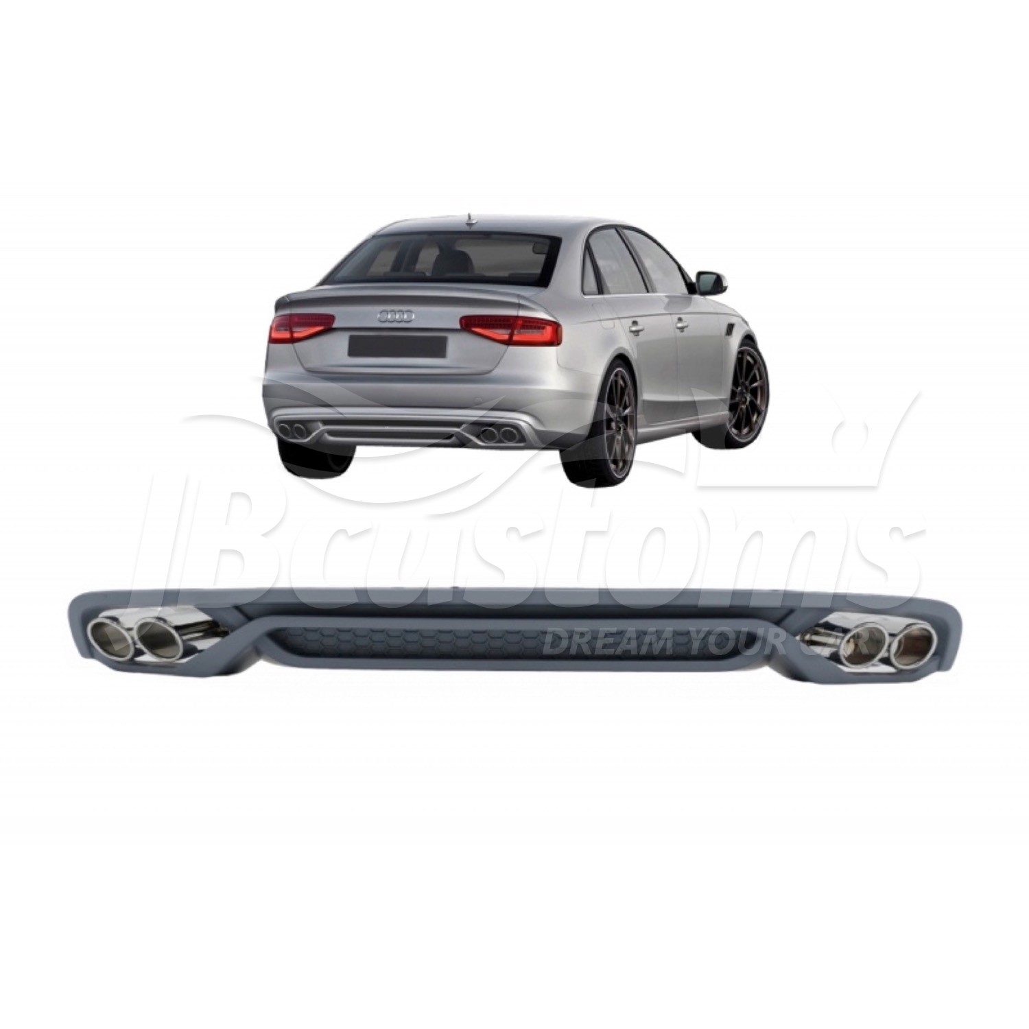 Rear Diffuser Audi S4 B8.5 Facelift (2012-2015) Standard Package