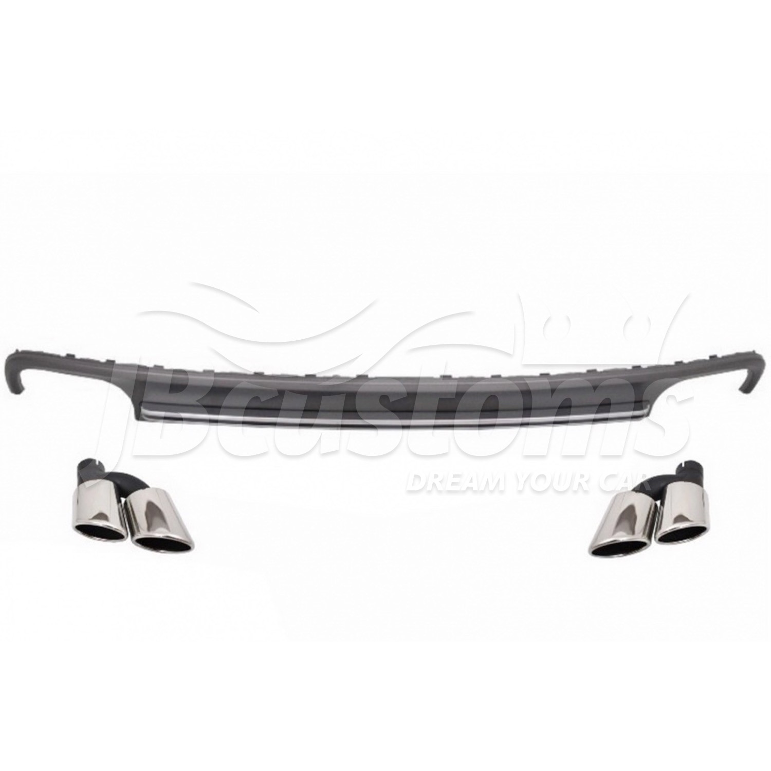 Rear Diffuser Audi S7 4G Facelift (2015-2017) Standard Package