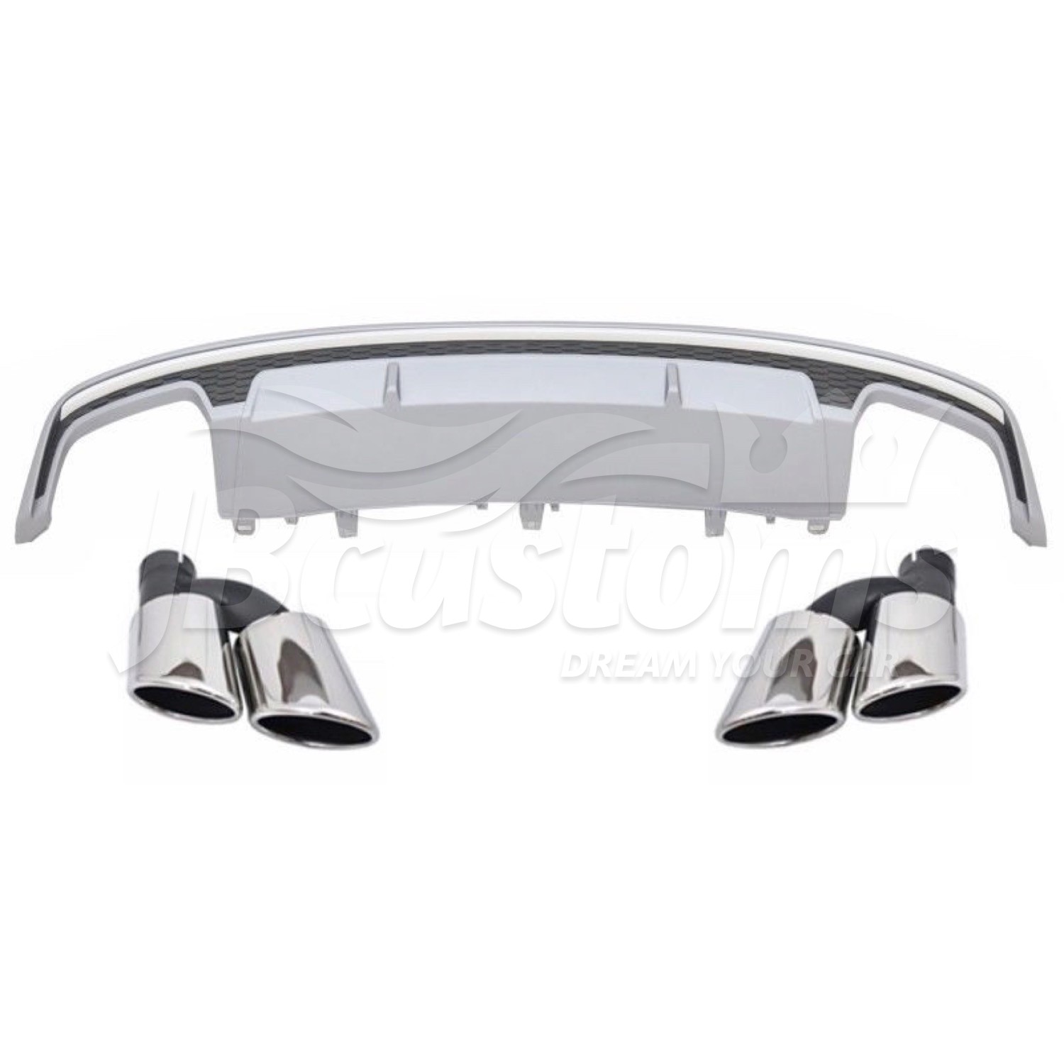 Rear Diffuser Audi S7 4G Facelift (2015-2017) Standard Package