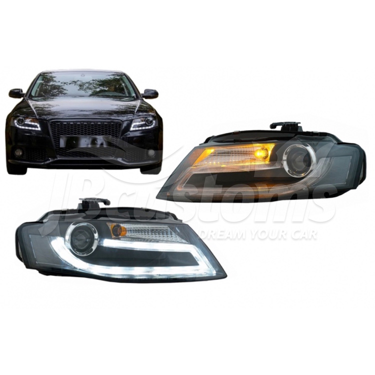 Jbcustoms Led Headlights Audi B8 Sedan Avant 08 11