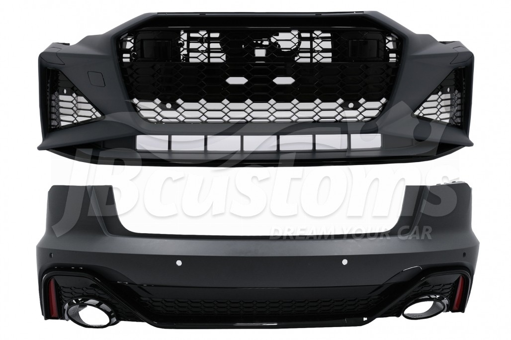 Black Brushed Steel Rear Bumper Protector Audi A6 Avant