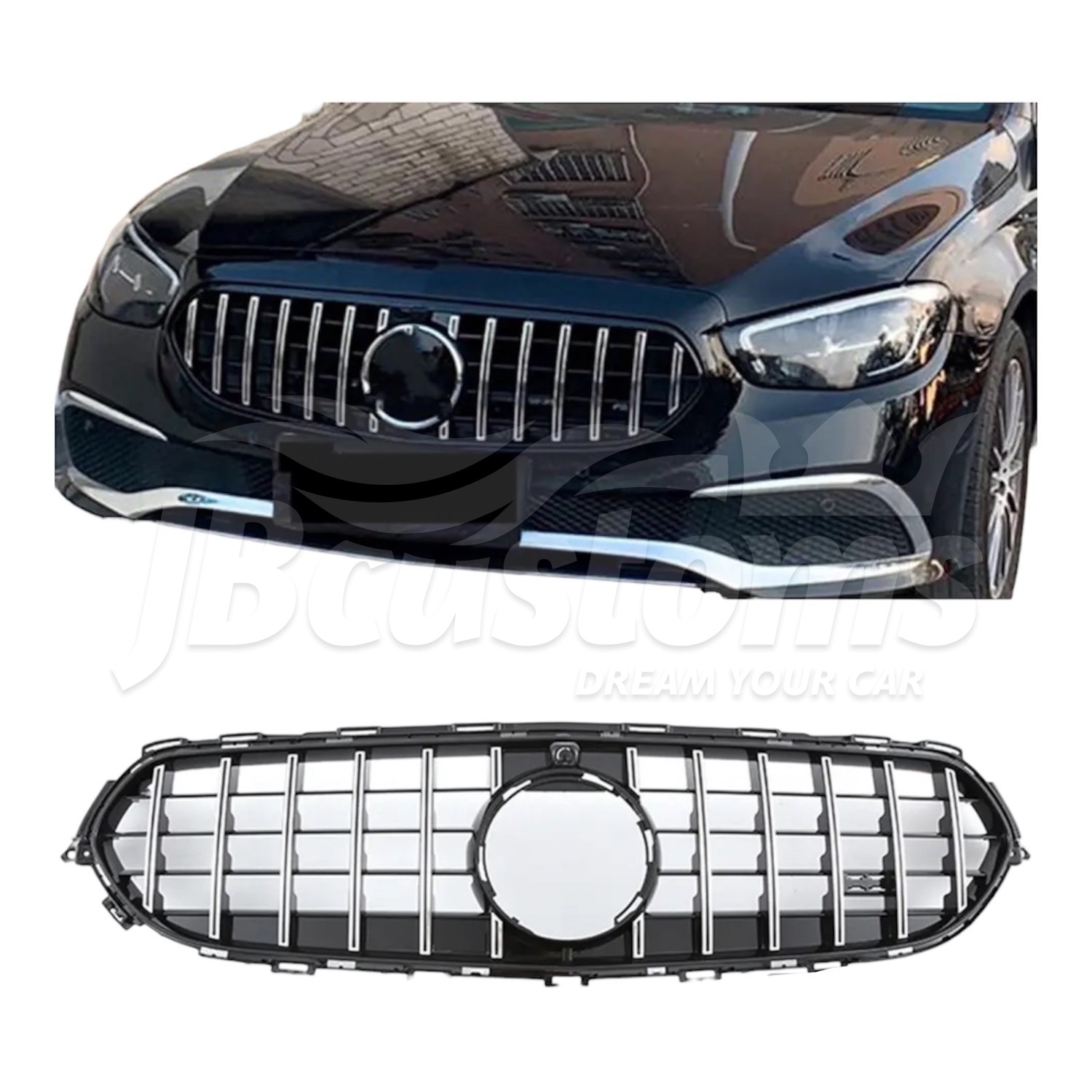 JBCustoms - Front Grill Mercedes E-Class