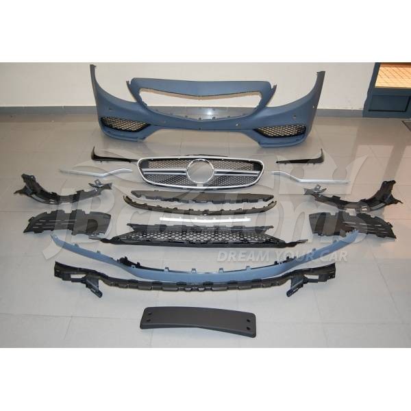 KUAFU Difusor de parachoques trasero copatible con ercedes Benz W204