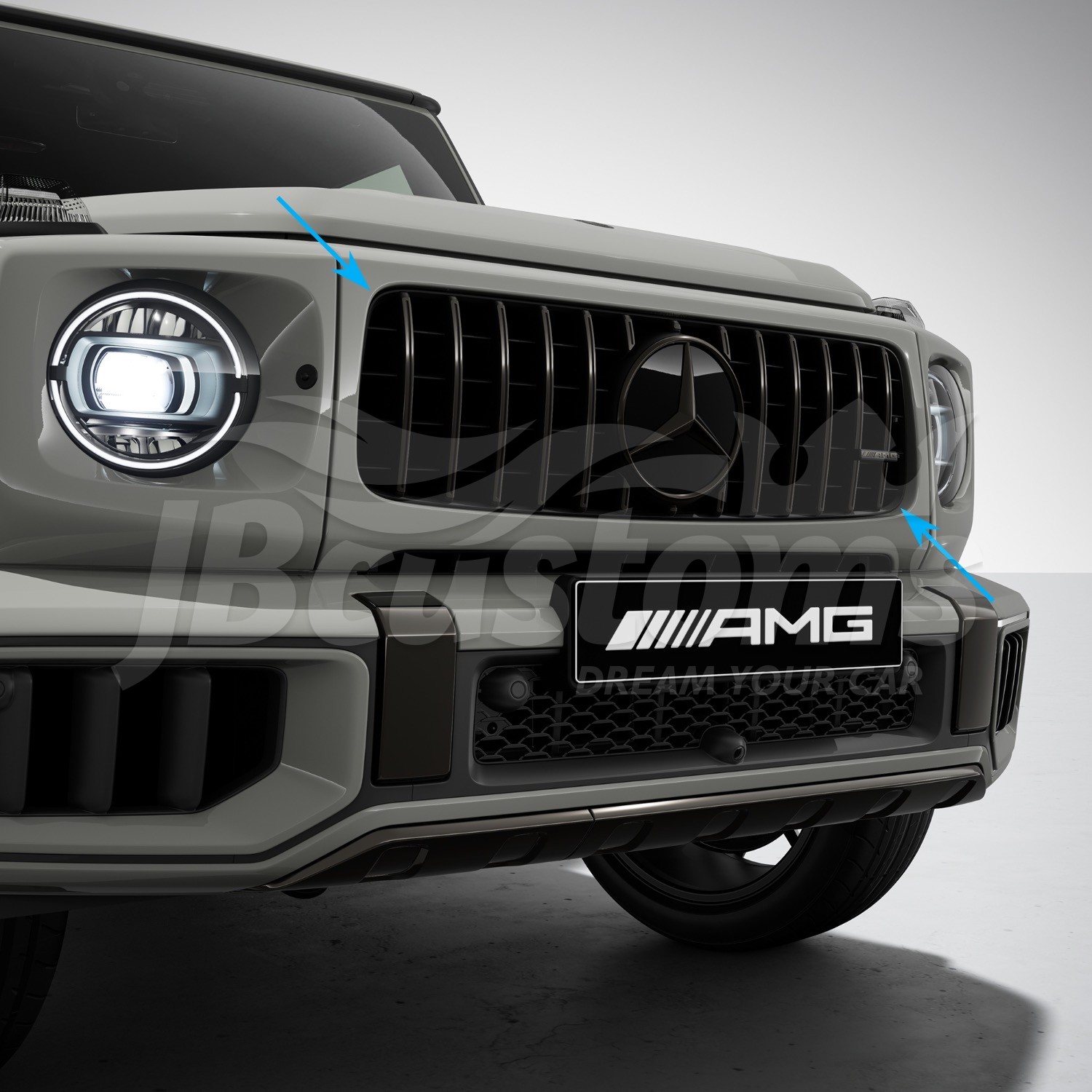 Original Gloss Black Panamericana Front Grill Mercedes-AMG G63 W465 (2024+)