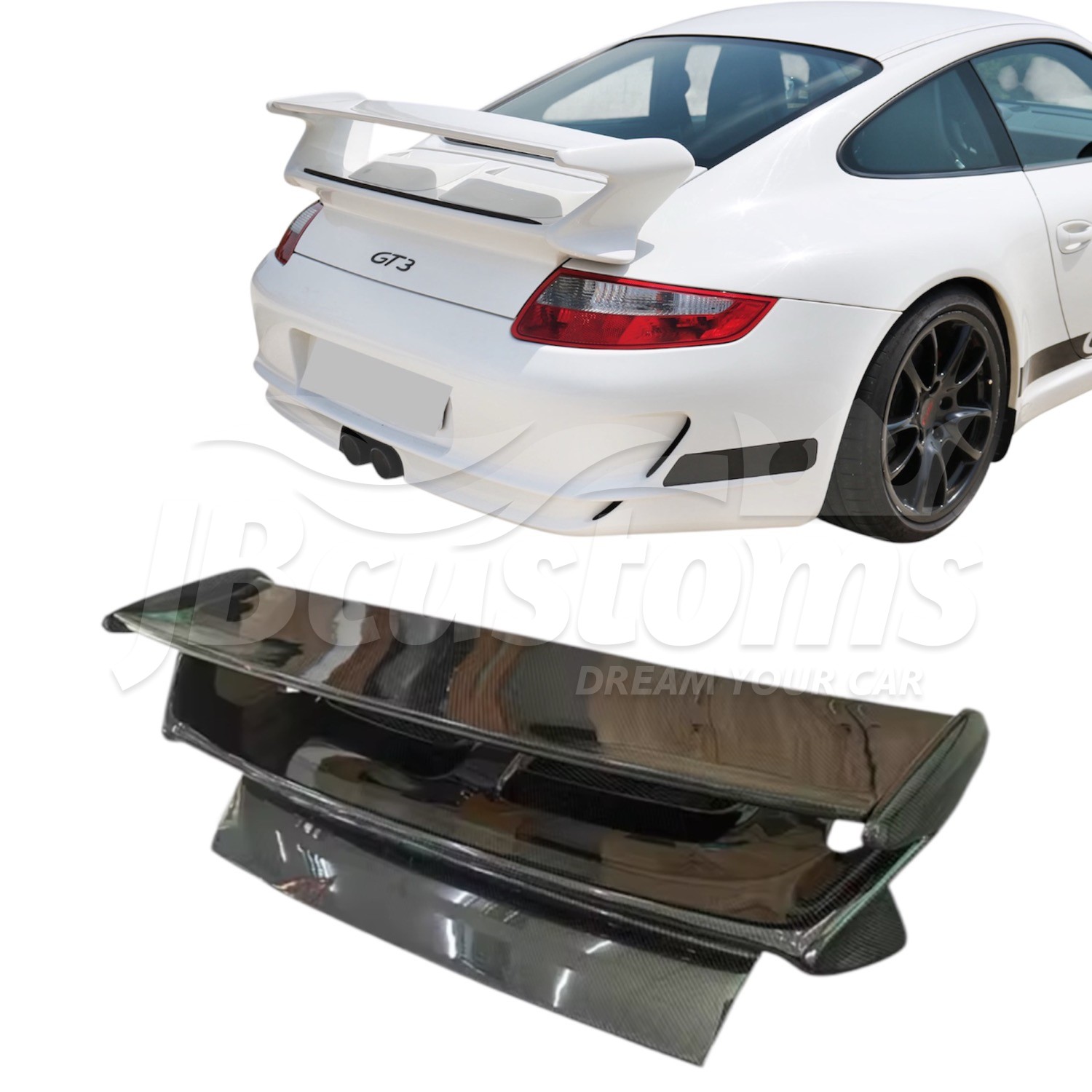 Carbon Fiber Trunk Spoiler Porsche 911 GT3 Coupé 996 Facelift (2001-2005)