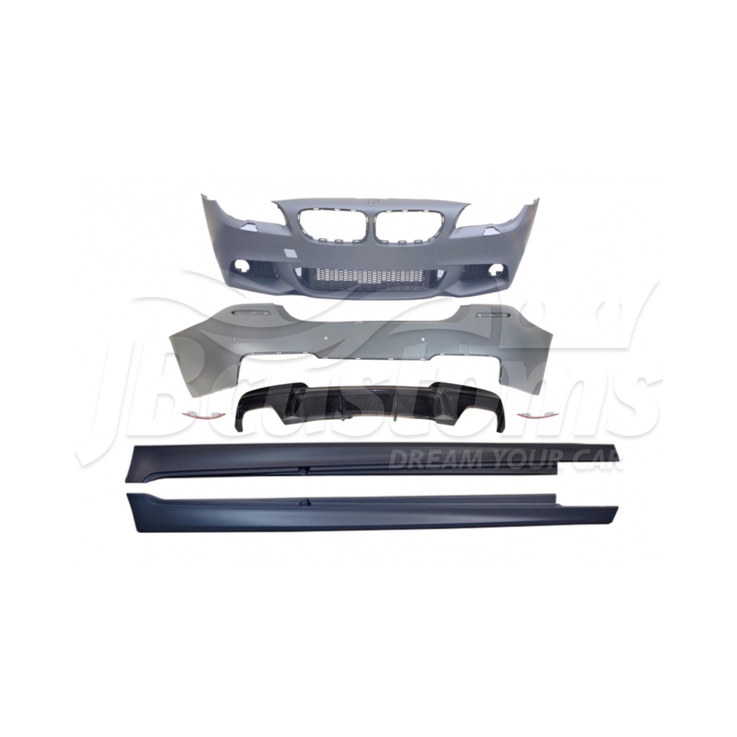 Body Kit M/Carbon Fiber Diffuser for BMW 5 Series F10 (2010-2013)